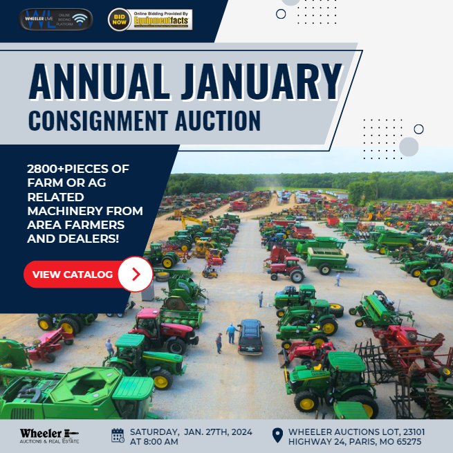 Annual January consignment auction graphic