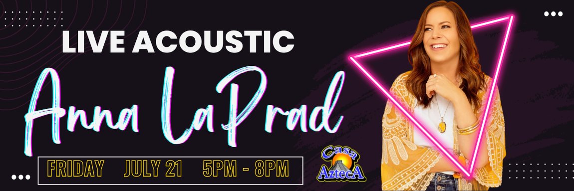 Anna LaPrad live acoustic event banner