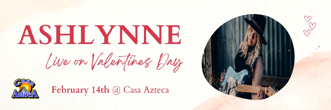 Ashlynne live on Valentine’s Day event banner